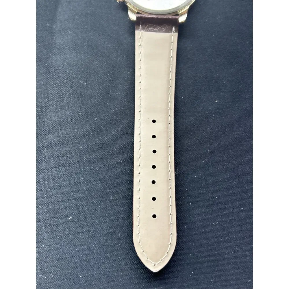 Geneva Platinum Gold Tone Brown Dial And Case Quartz Watch